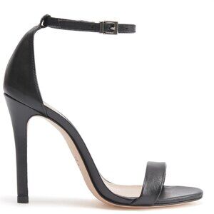 Cadey Lee Leather Sandal ( Schutz, size: 6.5, color: Black, stiletto)